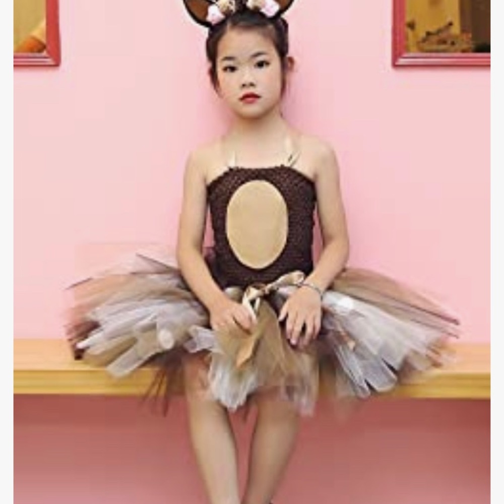 Bambi tutu Halloween costume with headband